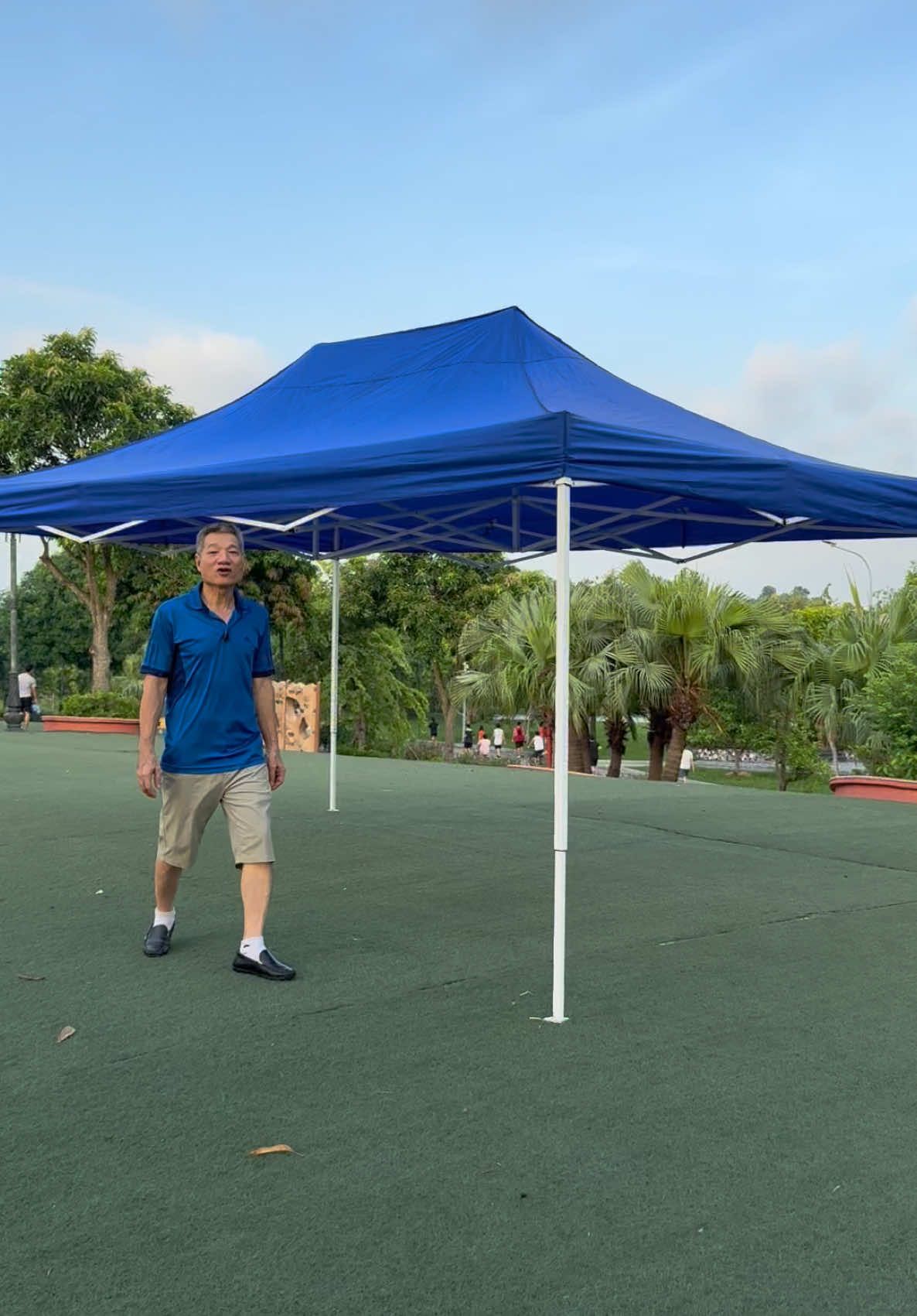 Nhà Bạt Di Động Gấp Gọn 3M X 4,5 m khung thép hộp sơn tĩnh điện chỉnh cao thấp nhà bạt vải dù bạt chống mưa nắng chống thấm  #nhabatdidong #nhabatchongmuanang #xuhuong #thinhhanh 
