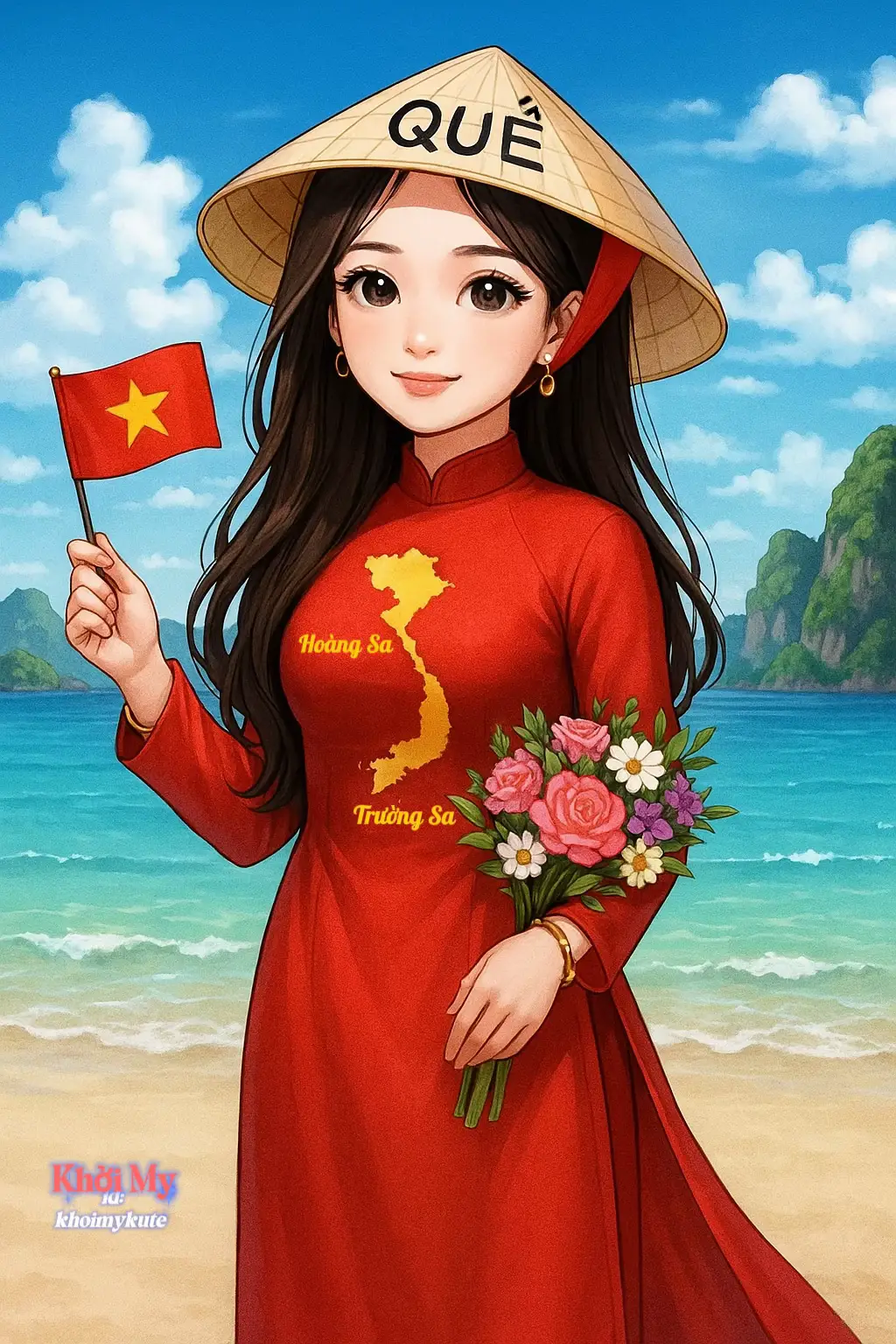 Máu đỏ da vàng tôi là người việt Nam ❤️🇻🇳 #khoimykute #chibi #quockhanh #vietnam #vietnamtoiyeu 