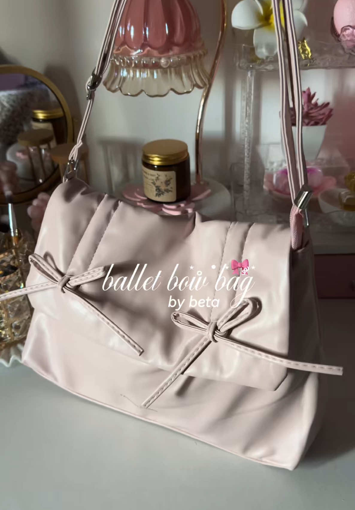 so pretty ballet bow bag 🎀✨💕 #shoulderbag #balletbowbag #pinkbag #koreanbag #leatherslingbag @BETA Wallets.PH 