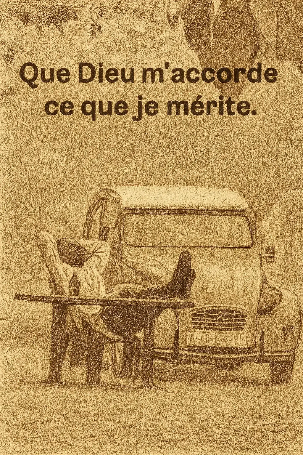 Cascadeur, j’ai ainsi commencé ma journée. Je dis tout cela à Dieu :merci de m’avoir réveillé, et marche devant moi dans toutes mes épreuves.