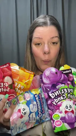 Fun to try everything once. Which one do you think would be your favorite? #peelablegummy #gummies #softcandy #gummycandy #amandaspretties 