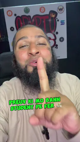Mo bann Zelev 🧑‍🎓👩‍🎓 Pe Montre Rezilta Kan To 📚Aprann📚 Bien 💡🚀 #CryptoKing #viral #fyp #tiktokmauritius🇲🇺 #cryptomauritius 