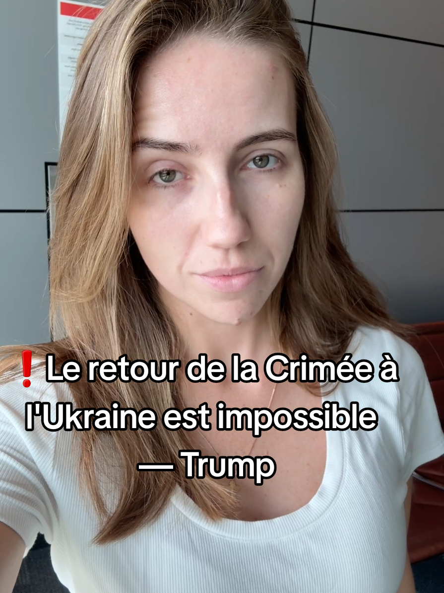 ❗️Le retour de la #Crimée à l'Ukraine est impossible — #Trump #russie #Poutine 