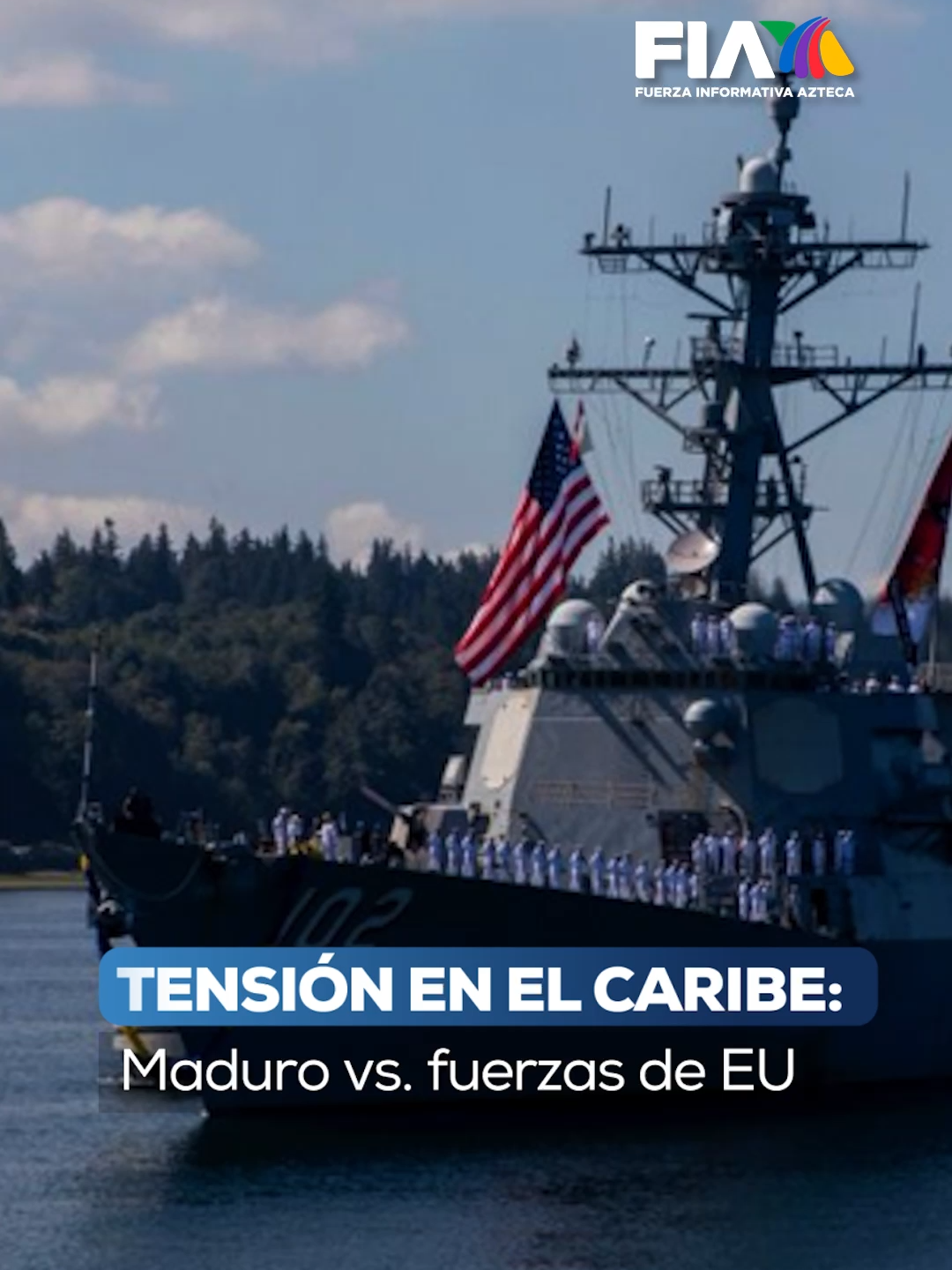 Nicolás Maduro amenaza con movilizar a más de cuatro millones de milicianos armados frente a la presión de Estados Unidos, que despliega tres destructores con misiles guiados en aguas venezolanas para apoyar operaciones antinarcóticos.Acusado de narcoterrorismo, su recompensa aumentó de 25 a 50 millones de dólares. La tensión en Venezuela sigue en aumento, con Washington decidido a eliminar su gobierno ilegítimo. Armando Guzmán con el reporte en #Hechos  #FIA #AztecaNoticias #News #TikTokInforma
