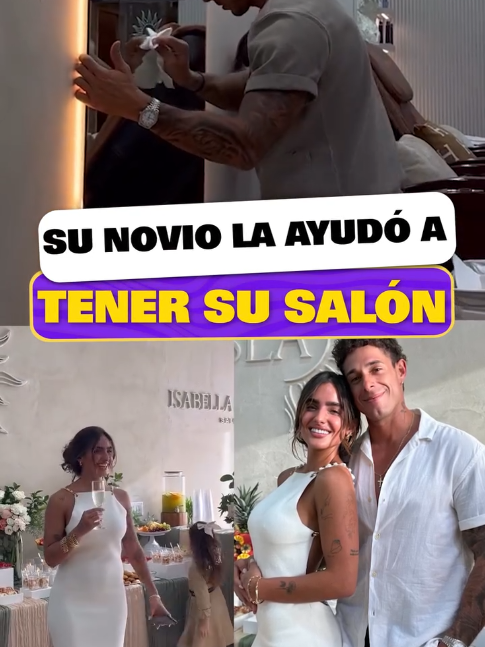 Por esto dicen que él novio de Isabella ladera fue quien la ayudó a tener su salón de belleza  Ⓜ️:#MASQUEFARANDULA2 