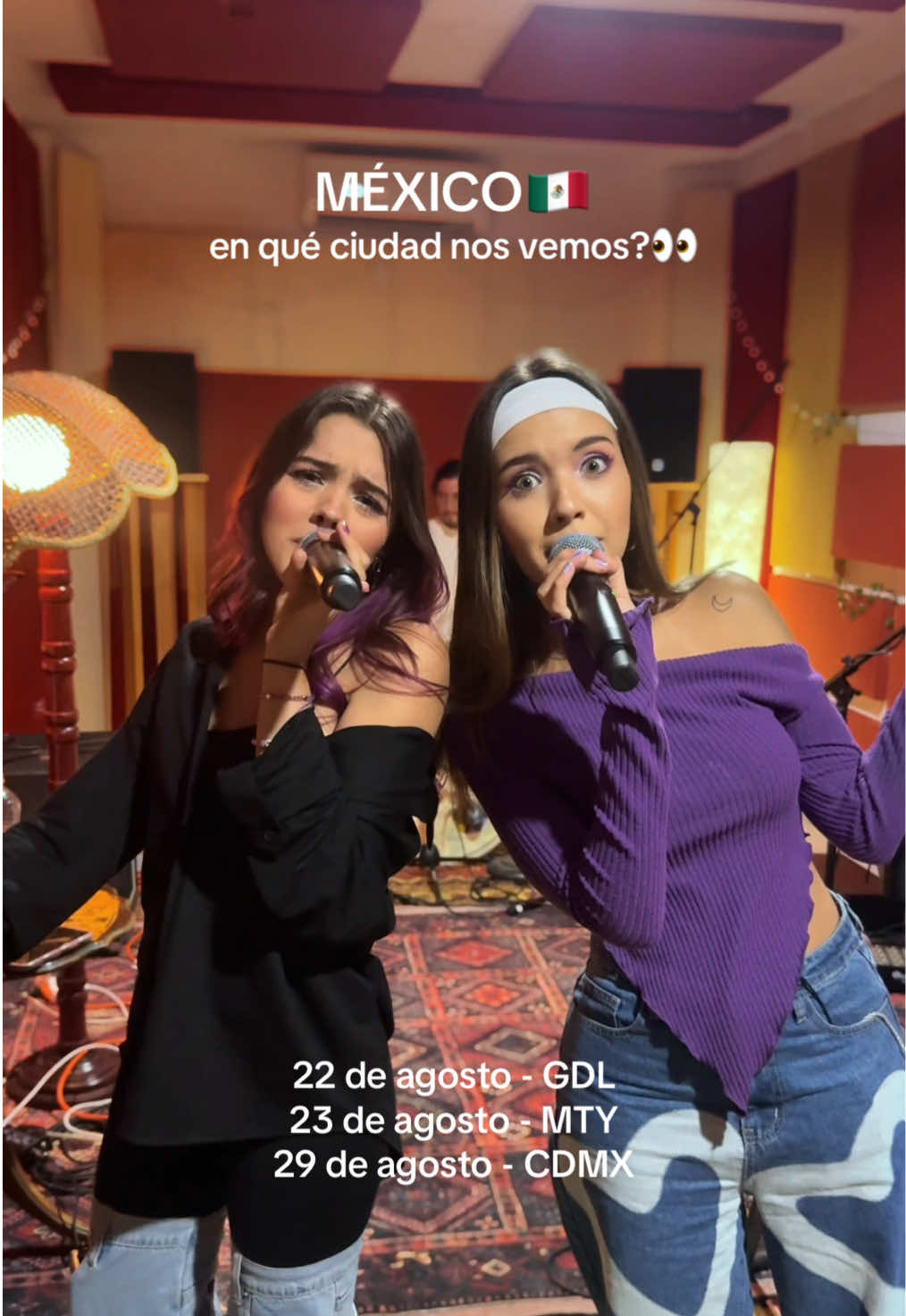 #MÉXICO 🇲🇽 en qué ciudad nos vemos?👀💜  @Ana Sofi W  GDL - 22/08 MTY - 23/08 CDMX - 29/08 #AnaluDada #AnaSofiW
