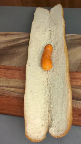Carrot-dog from @theshabakitchen #fyp #vegan #shorts #cooking #hotdog 