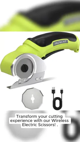 Rechargeable Wireless Electric Scissors, High-Speed Rotating Blade Cutter for Fabric Cardboard Plastic Leather Electrical Boxes #electriciantools #hardwaretools #multitool #electricscissors #toolstorage #kitchenscissors #cuttingtools #professionaltools #browscissors #womenselectrictrimmer