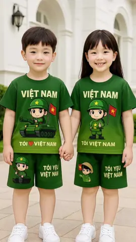Bộ đồ yêu nước bé trai, bé gái chất mềm mịn mát thấm hút mồ hôi tốt ạ #Xuhuong #bemacchat #bodochobe #bodoquockhanhchobe 