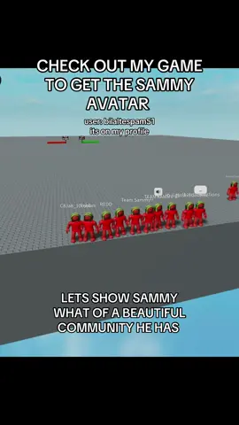 PLEASE JOIN!! // user: bilaltespam51 its on my profile #sammy #viral #roblox #foryoupage #redbeans 