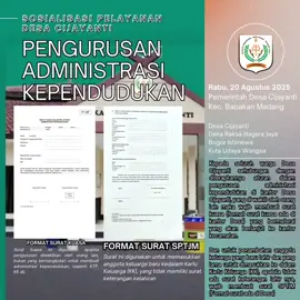 Sosialisasi Pengurusan Administrasi Kependudukan di Kantor Desa Cijayanti 