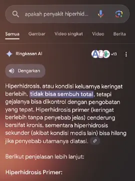 gabisa sembuh ternyata😔😔#keringatberlebihan #hiperhidrosis