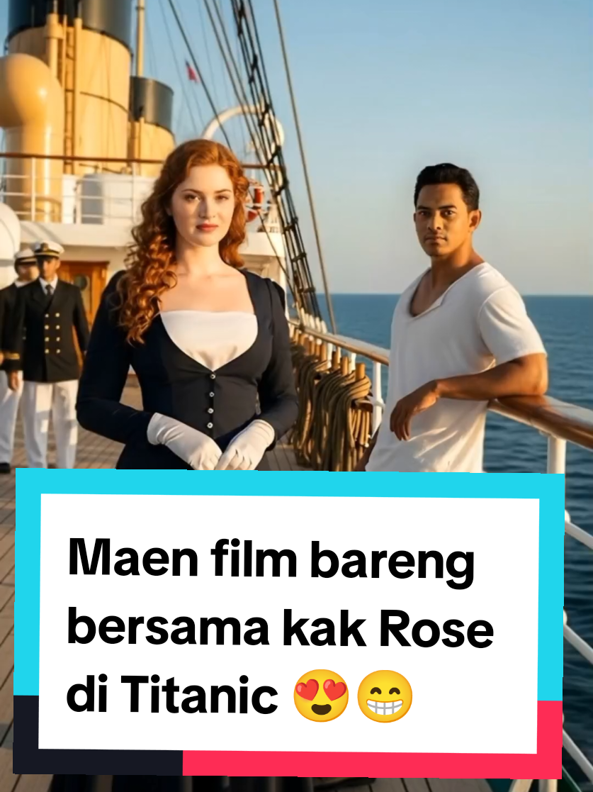 gini rasanya jadi jack di film titanic 😁 #titanic #titanicsong #titanicmovie #ai #viral 