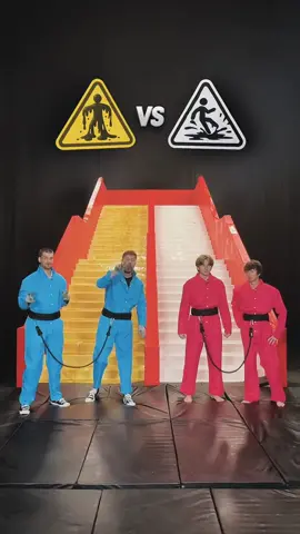 slippery vs sticky stairs #mrbeast #mrbeastchallenge #viralvideos #foryoupage 