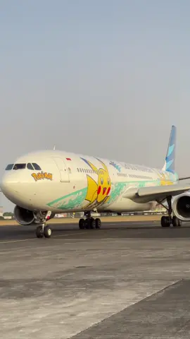 Garuda indonesia🇮🇩 A330-300 Pokemon livery🥰  #garudaindonesia #merdeka #bali #airbus #aviation 
