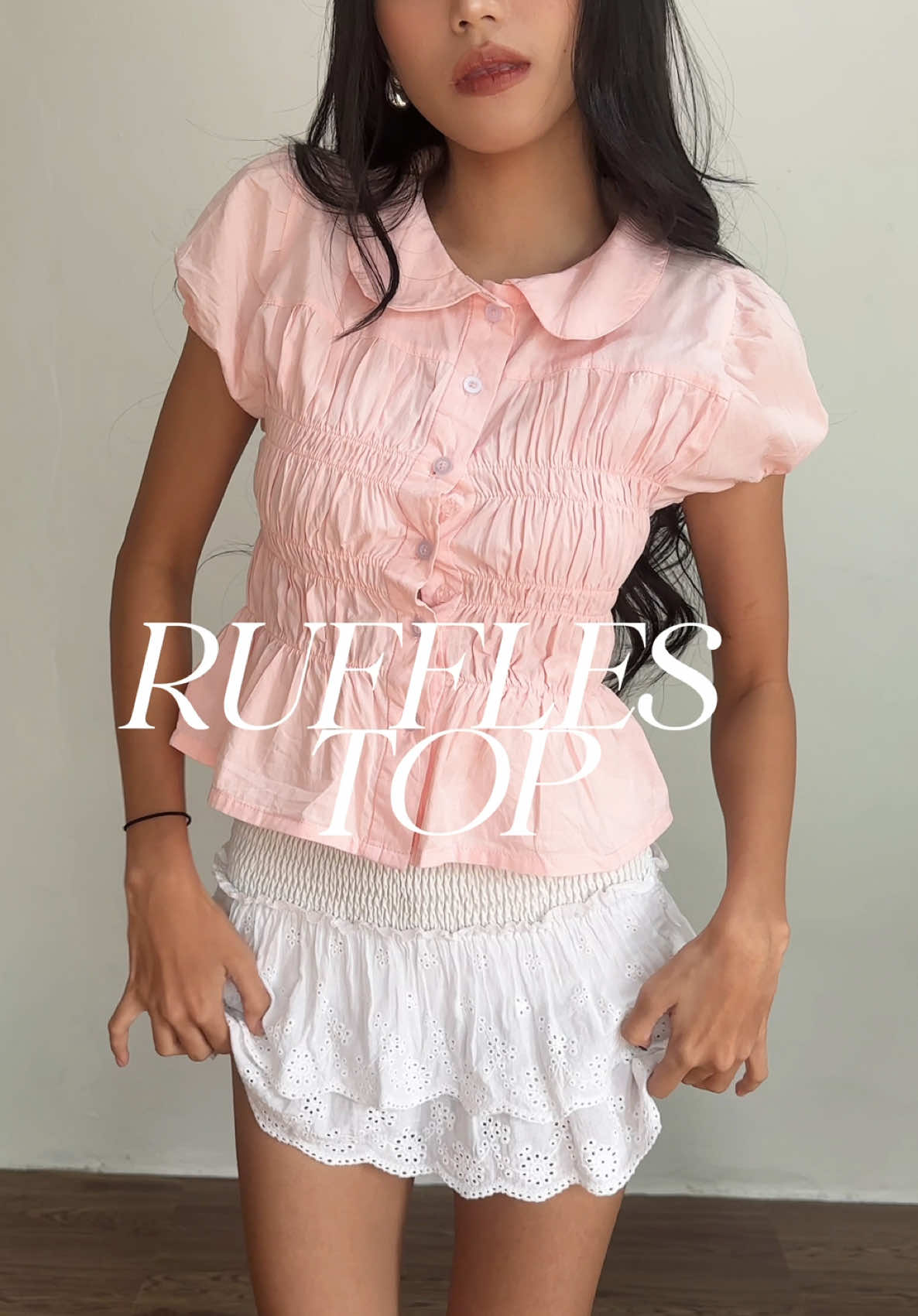 ruffle top under 150k ada 4 warna yang gemash gemash #rekomendasioutfit #rekomendasiatasanwanita #top #kemejawanita 