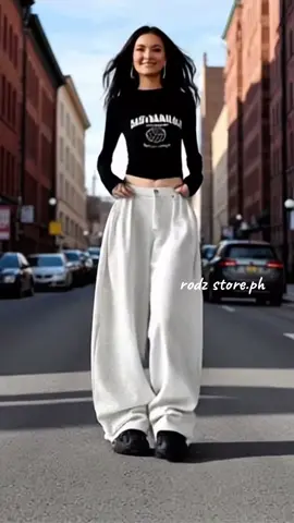 VISUKING Women's Pants Draw Rope Movement Loose Straight Cylinder Wide Leg Sag #loose #pants #wideleg #sag #fyppppppppppppppppppppppp 