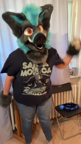 With @♡Lea♡ and filmed by @Armosh/Werwolfwelpe  #furry #fursuit #furryfun #germanfurry #furrymeme 