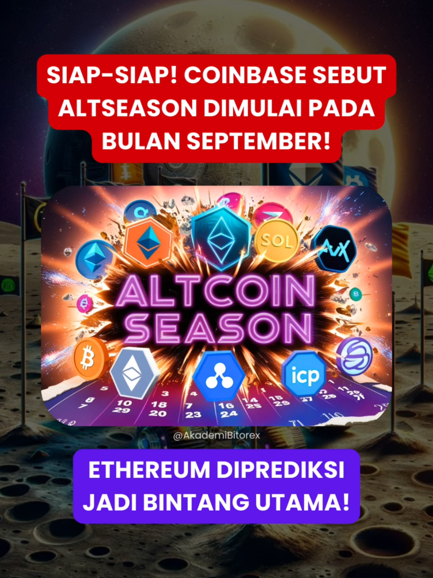 🚨 Musim Altcoin segera datang? 😱🔥 Menurut Coinbase dan Pantera Capital, September bisa jadi awal “Altcoin Season” berikutnya! 🌙✨ 📊  Setelah lama Bitcoin jadi bintang utama, kini banyak altcoin mulai menunjukkan performa lebih baik.  Kapitalisasi pasar altcoin bahkan sudah naik 50% sejak Juli, mencapai US$1,4 trillion. Namun, dominasi Bitcoin turun dari 65% ke bawah 58%, sementara minat investor ke altcoin semakin tinggi. Pencarian Google untuk kata “altcoins” pun kembali ke level tertinggi sejak 2018! 🔥 Kalau prediksi ini benar, altcoin bisa jadi motor utama pertumbuhan crypto dan Ethereum diperkirakan jadi salah satu pemenang besar berkat arus dana institusional & aset dunia nyata. 🌍💎 👉 Apakah September nanti bakal jadi awal “Altcoin Season” terbesar dalam sejarah? 🚀🚀 #AltcoinSeason #CryptoNews #Bitcoin #Ethereum #Blockchain #CryptoUpdate #Pantera #Coinbase #Investasicrypto #AkademiBitorex #AkademiBitorex_Ltd