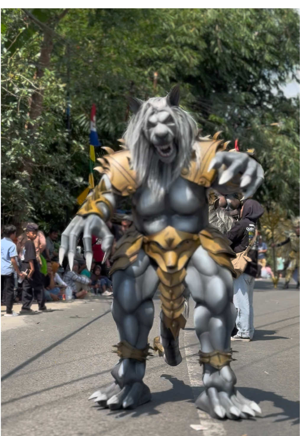 Sehari menjadi buas 🤣 #monster #fyp #karnaval #magelang24jam #tiktok 