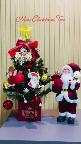 Mini christmas tree with complete decorations. Minimalist yern? #christmas #christmastree #mini #minichristmastree #decorations