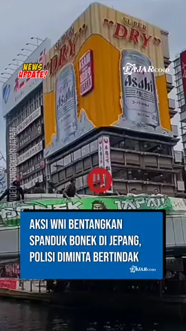 Sekelompok Warga Negara Indonesia (WNI) di Jepang tengah membentangkan spanduk bertuliskan 'Bonek Japan' di sebuah jembatan yang ramai wisatawan.  Terlihat sejumlah orang yang disebut sebagai pekerja migran membentangkan spanduk berukuran besar hingga menutupi sebagian sisi jembatan. Aksi ini dinilai publik berpotensi mengganggu ketertiban umum serta melanggar aturan hukum di Jepang. Hingga berita ini diturunkan, otoritas Jepang belum mengeluarkan pernyataan resmi terkait kejadian tersebut. Meski demikian, banyak pihak menilai aksi itu dapat mencoreng nama baik pekerja migran Indonesia di luar negeri, terlebih dilakukan di lokasi wisata yang menjadi pusat perhatian publik.