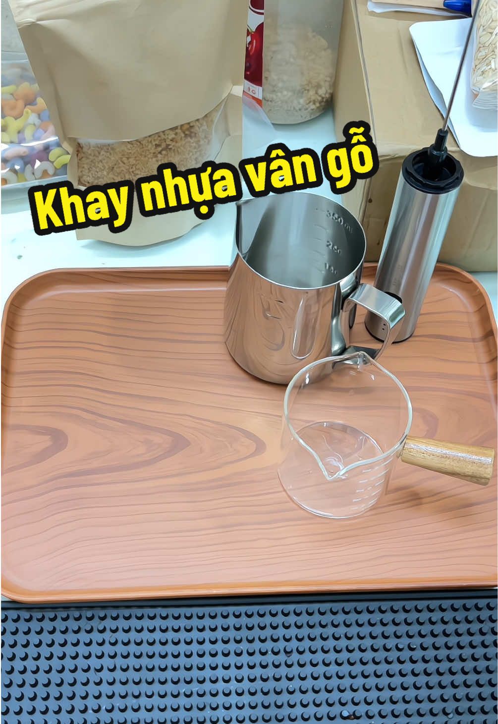 Khay nhựa vẫn gỗ #giadungtienich #giadungdollyhouse #dollyhouse #phachedouong #decor 