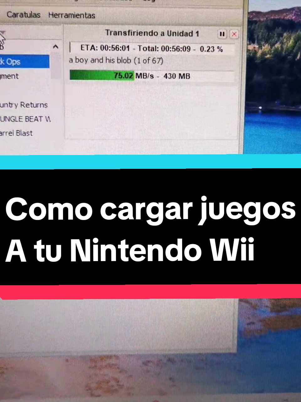 Forma más fácil de cargar tus juegos de #nintendo #wii #tyomgsm #retrogaming #wiibackupmanager 