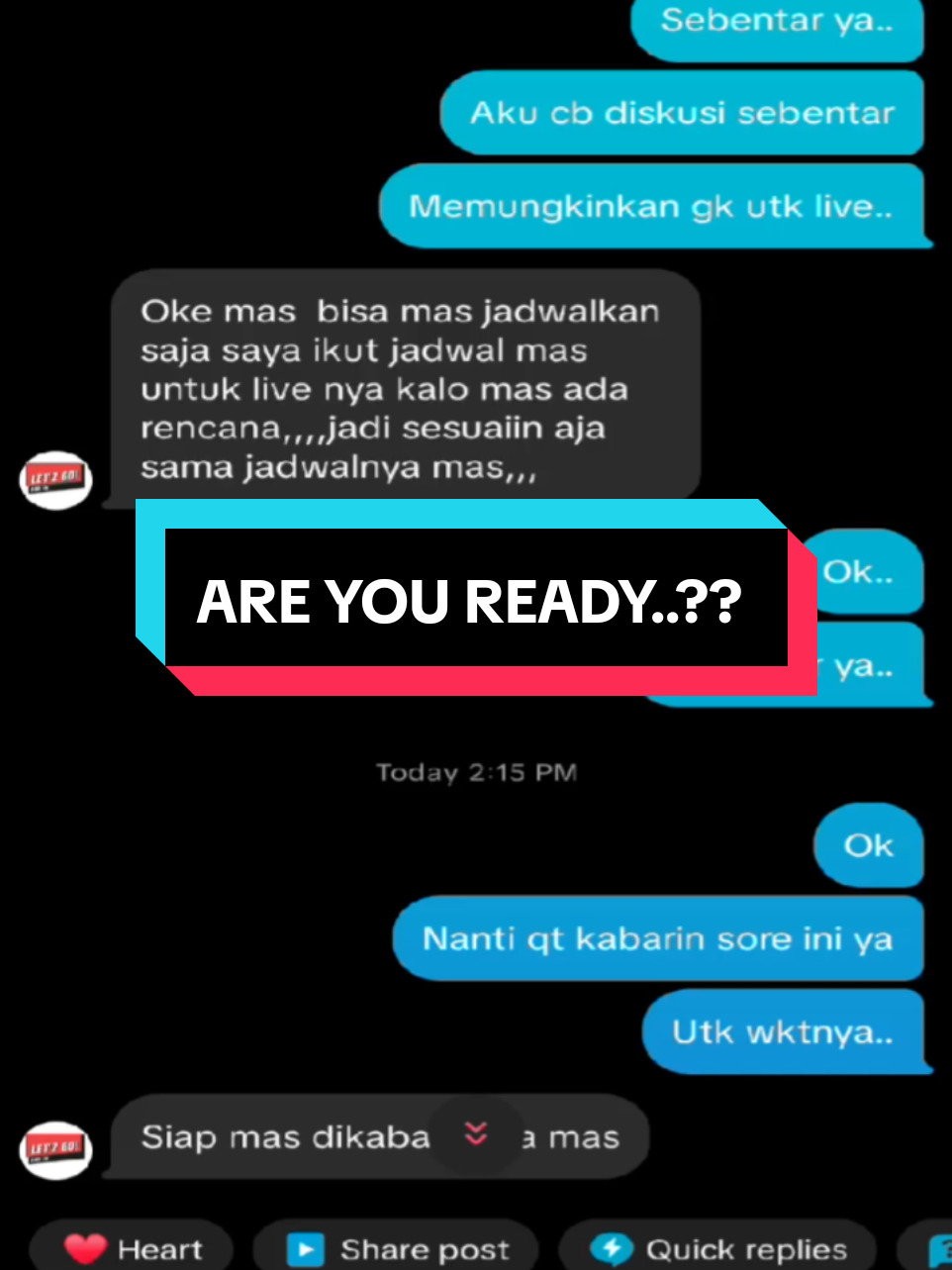 are you ready..??  @letzgo_tiktok 