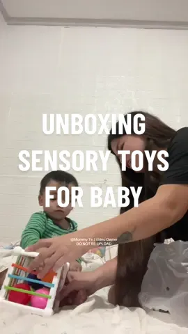 Exercise your baby's brain development with this educational sensory toys. #MommyTin #sensorytoys #educationaltoys #fyp #affiliatemarketing 