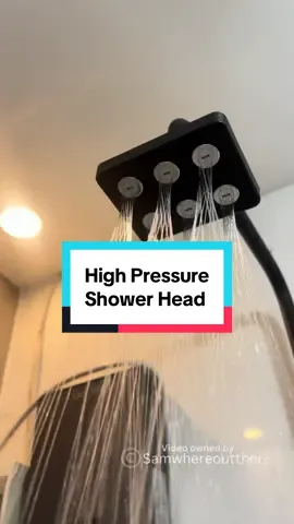 Upgrade your bath experience with a new shower head high pressure rain shower aesthetic #HighPressureShower #RainShowerHead #shower #ShowerGoals #HomeEssentials