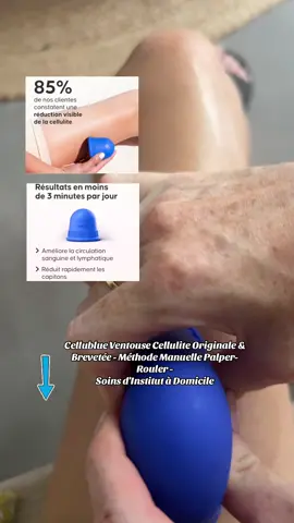 MODÈLE BREVETÉ. La forme de la ventouse est officiellement déposée. Elle permet une aspiration ciblée et puissante. En l'utilisant correctement, vous vous rapprochez d'une peau plus ferme en quelques jours. • FACILE A EMPORTER. Son design compact tient dans la paume de la main ou dans un sac. Vous pouvez l'utiliser à la maison, en vacances ou lors de vos déplacements. Plus d'excuses pour ne pas poursuivre votre combat contre la peau d'orange même en voyage ! • MARQUE FRANÇAISE, 12 ANS D'EXPERTISE. Cellublue innove depuis plus d'une décennie dans le domaine cellulite. Disponible ici dans la vidéo tiktok shop sur la caddie orange sous la flèche  Reçu gratuitement 