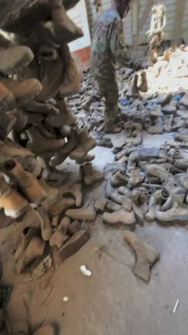 The Tradition is toss a pair of boots up and if they stay up, the individual who tossed them will not deploy to this location again..@G I A N N A #fypシ #bootchandelier #militarytiktok #deployment #armylife 