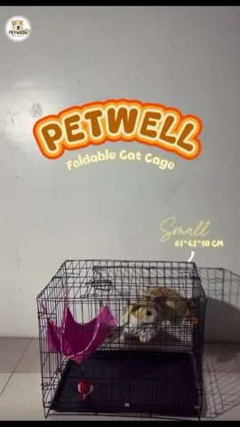 Our Foldable Cat Cage sets up in seconds. Perfect for travel, training, or cozy naps. 🏡💕 #cat #cage #foldable #dogparents 