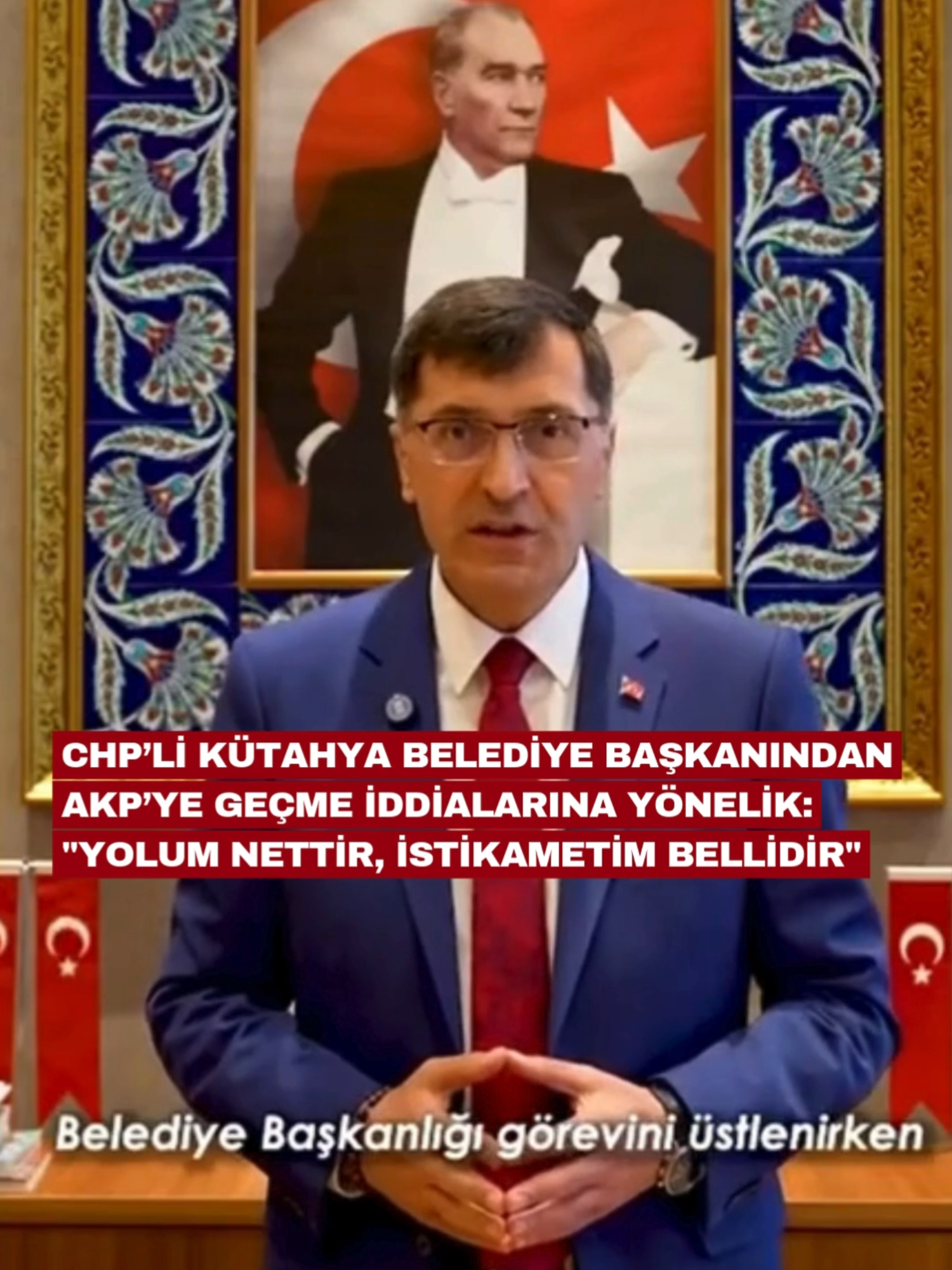CHP'li Kütahya Belediye Başkanı Eyüp Kahveci'den AKP'ye geçme iddialarına yönelik: 