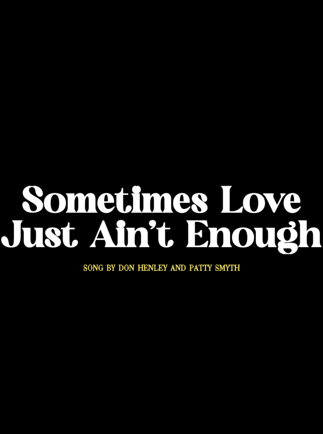 maybe sometimes love just ain't enough. :< #fyp #song #ajplaylist #foryoupage #oldsong 