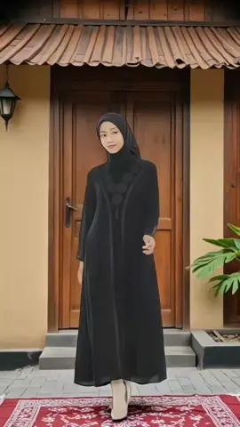 Gamis Hitam Abaya Turki Elegan bahan Jet black aksen bordir payet kekinian  #AbayaTurki #GamisHitam #GamisElegan #HijabOOTD #FashionMuslim #OOTDMuslimah #suzie  #GamisModern #HijabLook #MuslimahStyle #BeliLokal  