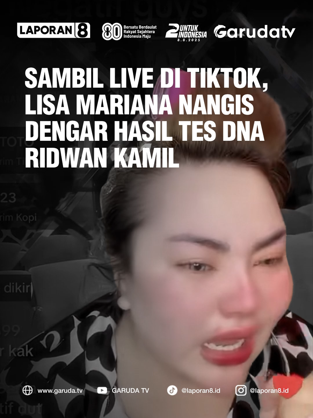 Bareskrim Polri mengumumkan hasil tes DNA antara Ridwan Kamil, Lisa Mariana, dan anak berinisial CA. Hasil tes menunjukkan tidak ada kecocokan DNA antara RK dan CA, yang berarti keduanya tidak memiliki hubungan biologis. Tes dilakukan pada 7 Agustus 2025, dengan sampel darah dan air liur yang diuji di laboratorium Pusdokkes Polri. Berdasarkan hasil ini, penyidik akan melanjutkan proses hukum untuk memastikan kepastian hukum. Kasus ini juga telah resmi naik ke tahap penyidikan, meskipun belum ada tersangka yang diumumkan. Video | Editor :  | Asas Naskah | Admin : Yayat | Raihana 🌐 Saksikan Garuda TV di Free to Air atau Streaming melalui: www.garuda.tv | YouTube Garuda TV | Aplikasi Vidio | Wewatch | IndiHome CH111 | Transvision CH824 | FirstMedia CH45 #GarudaTV #Laporan8 #GasTrust #2TahunUntukIndonesia #HUTGarudaTV  #GasTrus #GarudaTV2Tahun #UlangTahunGarudaTV #TesDNA #RidwanKamil #BareskrimPolri #Lisamariana