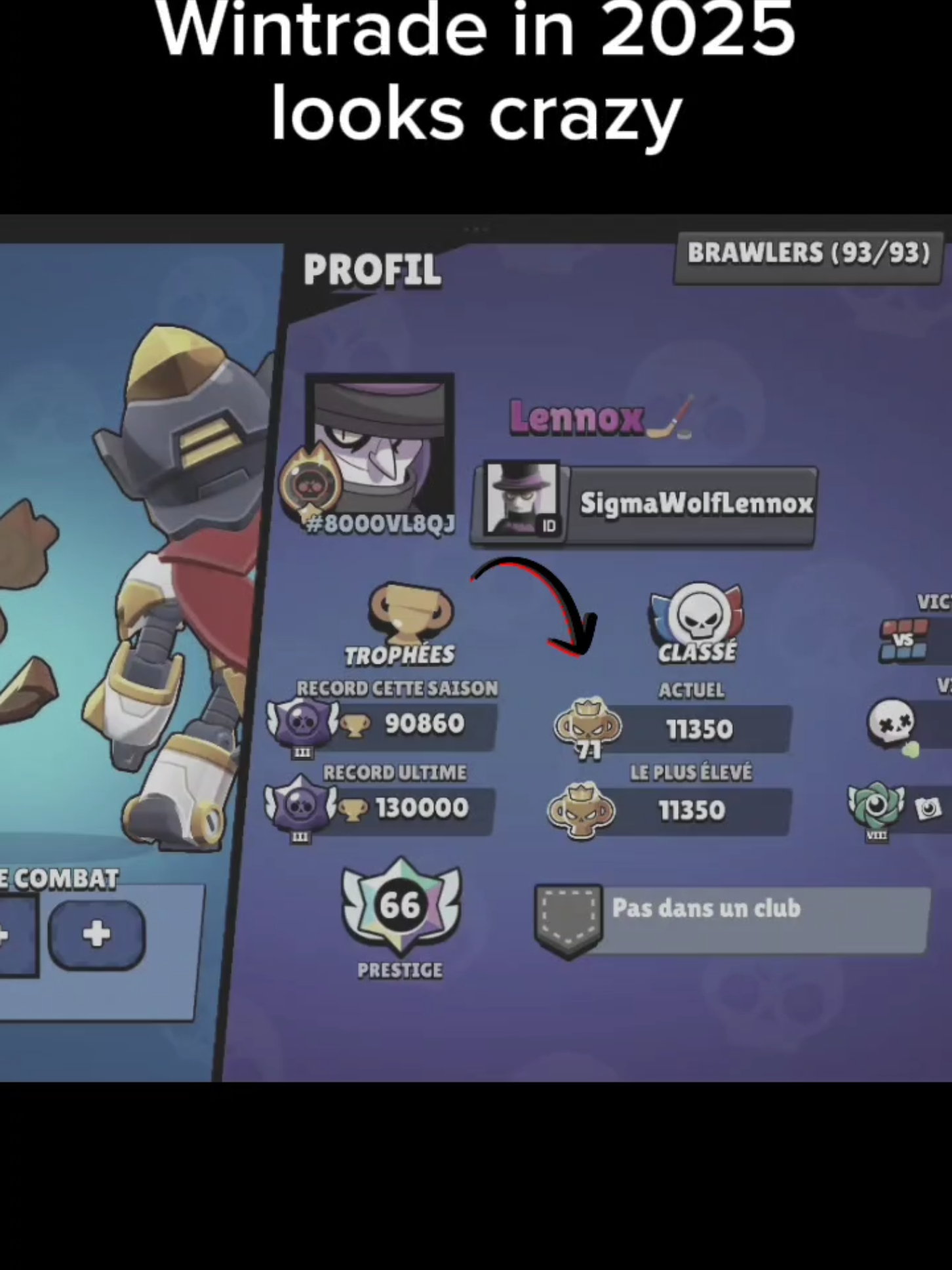 It was his last game 🤡 #wintrade #brawlstarstiktok #fyp #pourtoii #pro 