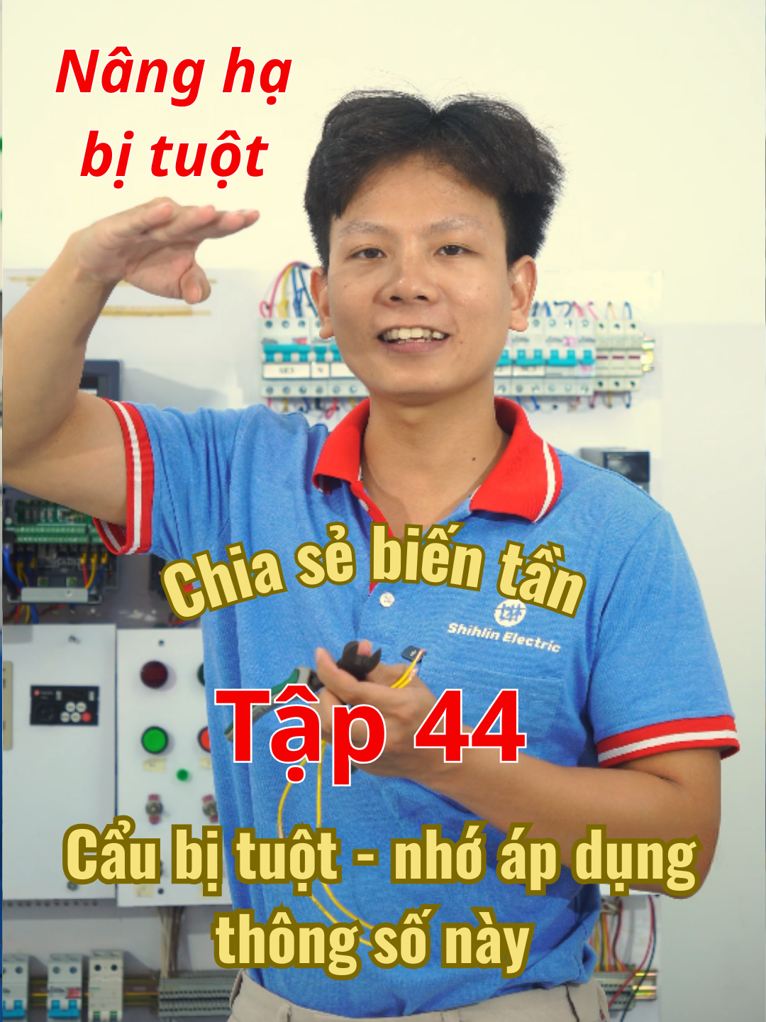 Nâng hạ , câu trục bị tuột - áp dụng theo cách này của mình thử nhé !!! #bitek #tự_động_hoá #biến_tần #cài_biến_tần #cẩu_trục