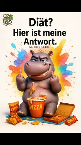 #statment 🤣🤣🤣🤣 Das #Nilpferd macht da nicht mit 🤪 #Diät #eintagohnemenschen #ankerklee 