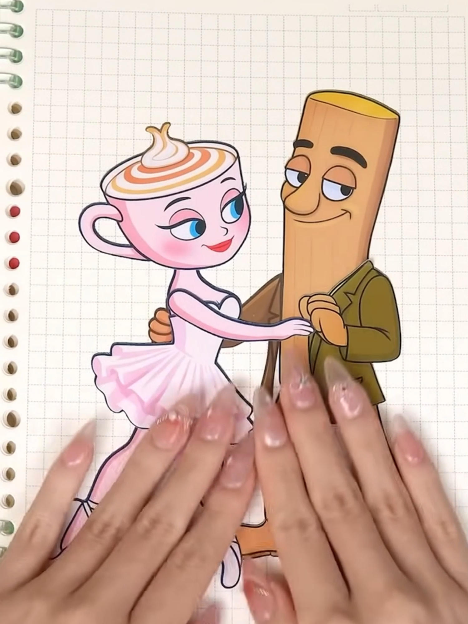 Groom Tung Tung Tung Sahur LOVE Bride Ballerina Cappuccina _ Sticker Book DIY