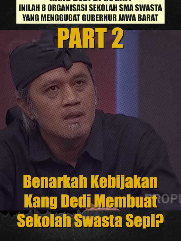 PART 2 Benarkah Kebijakan Kang Dedi Mulyadi Membuat Sekolah Swasta Sepi? KANG DEDI DI GUGAT! Inilah 8 Organisasi Sekolah SMA Swasta Yang Menggugat Gubernur Jawa Barat https://youtu.be/HS2gLG67ki4 Sumber video : www.youtube.com/@UCopjJE-RzBmv4MID-E1Oiyg , www.youtube.com/@UCzl0OrB3-ehunyotIQvK77A ,www.tiktok.com/@dedimulyadiofficial Video Menarik Lainnya : https://www.youtube.com/watch?v=HS2gLG67ki4&list=PLrHt3zH2S9Z5h1JcbKb5NyPt8pj6xFC6x SUBSCRIBE, LIKE, COMMENT  @Putra.Komara  #kebijakandedimulyadi#kangdedidigugat#kebijakanpendidikan#sekolahswasta#organisasisekolahsmaswasta#gubernurjawabarat#menggugatkangdedi#kangdedimulyadi#kangdedimulyadichannel#bapakaing#dedimulyadi#trending#videomenarik#youtuber#anaksekolah#anakputussekolah#part2 #tiktok