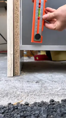 Measuring and marking to find horizontal ruler # High performance hardware tools # scribing ruler#fypシ゚ #goodthing #tiktok 