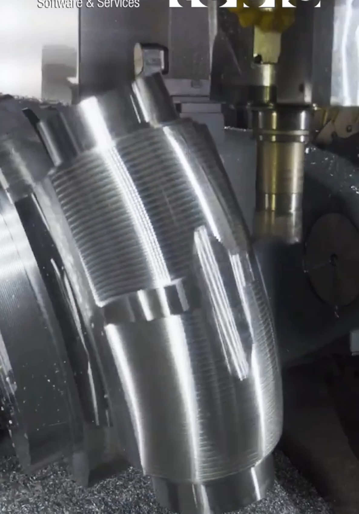 Impressive Shell Mill Machining with Tebis CAM Get to know Tebis CAD/CAM/MES: • Tebis is not for the masses. It’s for serious manufacturing companies that want top level quality CAD/CAM & MES software, at an affordable price. • With Tebis’ CAM software, you get a noticeably smoother and cleaner surface finish, often good enough to skip polishing. That’s because Tebis calculates toolpaths directly on the actual surfaces, not on rough mesh approximations like most other CAM systems. The result? Beautiful parts every time, right off the machine. • Tebis' digital twin is as close to the real world as possible and offers superior collision detection. • Highly accurate toolpath time calculation within 5%. • With Tebis, your toolpath is perfect right away. Stop generating toolpaths and making a bunch of adjustments. • CAM capabilities include milling, turning, drilling, sinker EDM, wire EDM, 3D laser cutting, laser hardening, and laser weld cladding. • Automated CAM programming saves a huge amount of time due to standardized templates that are quick to generate and easy to maintain. • Tebis is an all-in-one solution. Stop using multiple software solutions. Purchase a la carte, only solutions that you need. Don’t pay for solutions that you’ll never use. • With Tebis' integrated MES software, you can manufacture more efficiently with planning and control and always deliver on time – specially customized for the challenges of single-part manufacturing. • Our support team will help guide you through the process to ensure your success! #cncmachining #cncmachine #machinist #machineshop #mechanicalengineering 