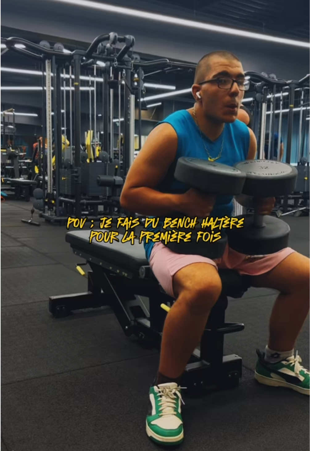 32kg par mains ! #gym #powerlifting 