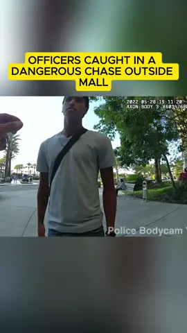 Officers Caught in a Dangerous Chase Outside Mall#1 #cops #bodycam 