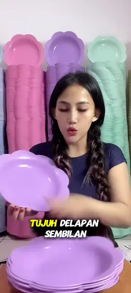 12Pcs - Piring Bunga Plastik Piring Bulat plastik model Melamin Bahan Plastik Berkualitas Termurah | AIO #babyoliv12 #bisacod #fyp #tiktokshop #hargamurah #piring #piringplastik