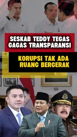Seskab Teddy gagas transaparansi, koruptor tak ada ruang bergerak #hukumhumanisberkeadilan #reformasipengadilan #teddyantikorupsi #indonesia #fyp #teddyindrawijaya #indonesia🇮🇩 