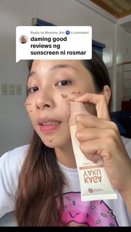 Replying to @Mommy Jho 🧿 totoo pala na maraming good feedbacks to KAGAYAKU TINTED SUNSCREEN! pra kana naka light foundation dto spf 70++++ pa wow! @ROSMAR #rosmartintedsunscreen #tintedsunscreen #sunscreen #sunscreenviral #honestreview 